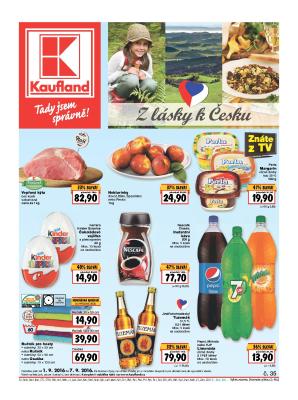 akční leták Kaufland 1.9.2016-7.9.2016