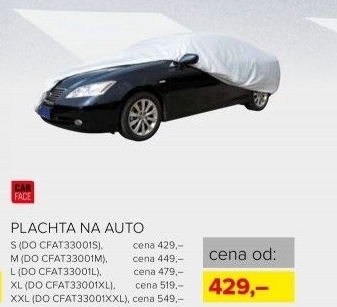 Plachta na auto CarFace, velikost S