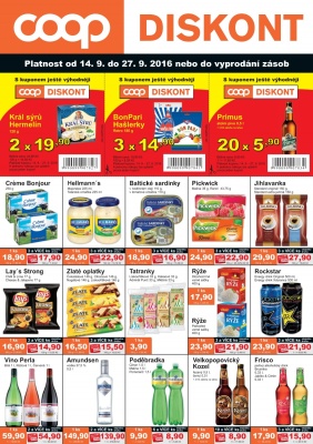 akční leták COOP 14.9.2016-27.9.2016