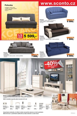 akční leták Sconto nábytek 14.9.2016-27.9.2016