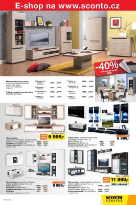 akční leták Sconto nábytek 14.9.2016-27.9.2016