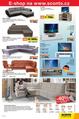 akční leták Sconto nábytek 14.9.2016-27.9.2016