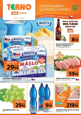 akční leták COOP 14.9.2016-20.9.2016