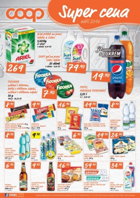 akční leták COOP 14.9.2016-20.9.2016