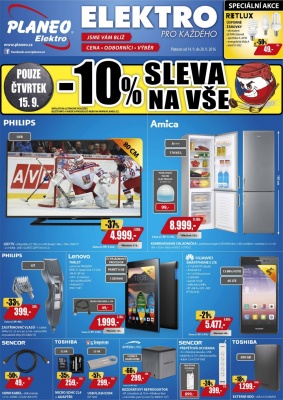 akční leták Planeo Elektro 14.9.2016-20.9.2016