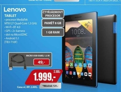 TB3-710F 7 IPS 8GB 1GB And 5.1 BK LENOVO