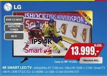 43UH6107LED ULTRA HD LCD TVLG