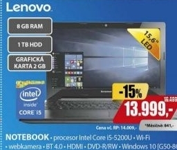 G50-80 15,6 i5-5200U 8G 1T 2G W10 LENOVO