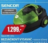 SVC 510GR-EUE2 bezsáčkový vysavač SENCOR