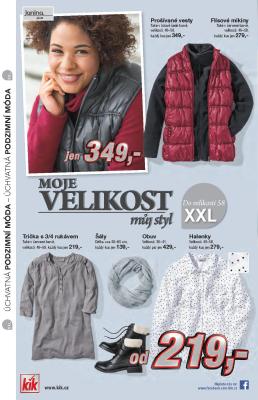 akční leták Kik textil 21.9.2016-31.10.2016