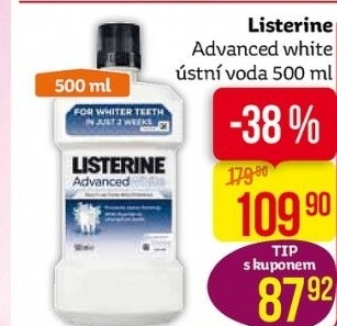 Ústní voda Listerine Advanced White