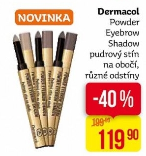 Pudrový stín na obočí Powder Eyebrow Shadow Dermacol