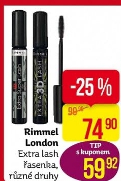 Řasenka Extra lash Rimmel