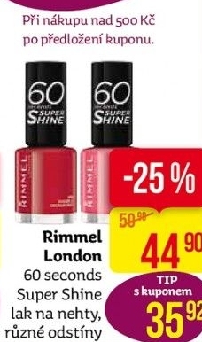 Lak na nehty 60 seconds Super Shine Rimmel