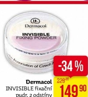 Pudr fixační Invisible Dermacol