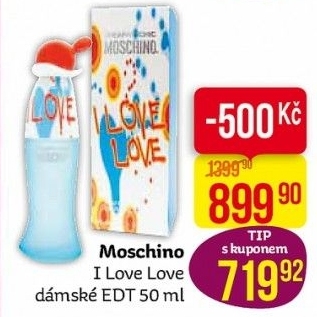 Toaletní voda dámská I love love Moschino