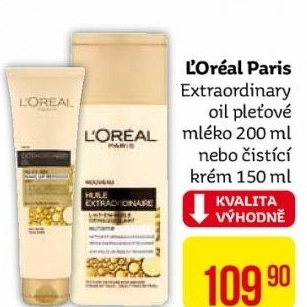 Odličovací olejové mléko Extraordinary Oil L'Oréal