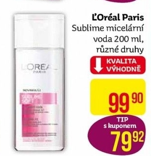 Micelární voda čistící Sublime L'Oréal