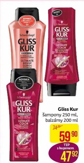 Šampon Gliss Kur Schwarzkopf