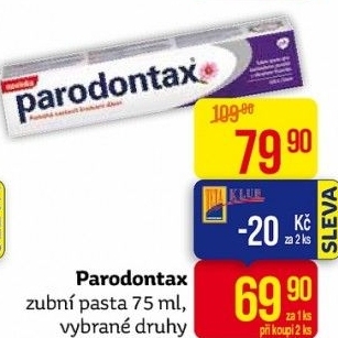 Pasty na zuby Parodontax