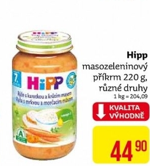 Příkrm masozeleninový Bio HiPP