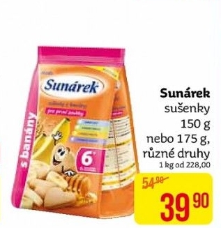 Dětské sušenky Sunárek