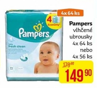 Vlhčené ubrousky dětské Pampers