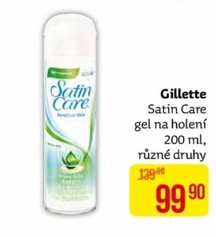 Gel na holení dámský Satin Care Gillette