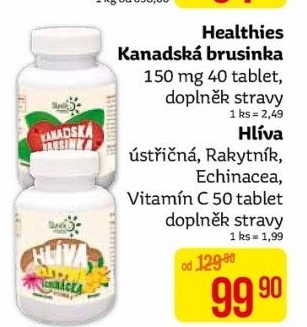 Doplněk stravy Kanadská brusinka Healthies