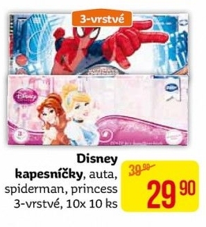 Kapesníčky papírové Disney