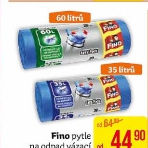 Zatahovací pytle na odpadky 60 l Fino