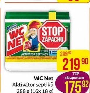 Aktivátor septiků biologický WC Net