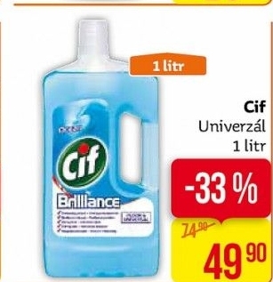 Čistič na podlahy Cif Brilliance
