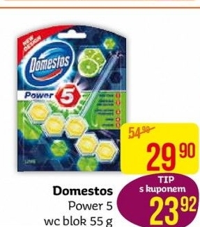 WC blok tuhý Power 5 Domestos