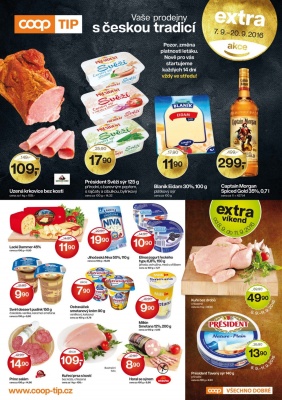 akční leták COOP 7.9.2016-20.9.2016