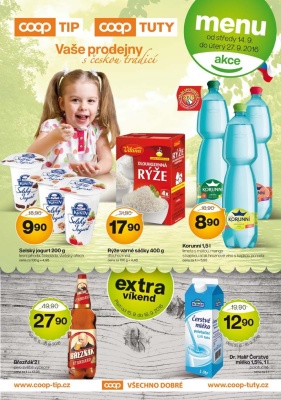 akční leták COOP 14.9.2016-27.9.2016