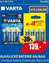 LR6 8BP AA High energy Alk         VARTA
