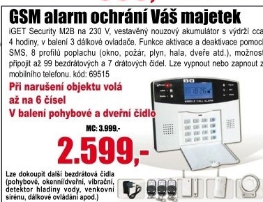 Alarm Security M2B iGET