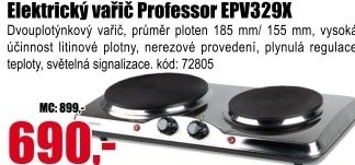 Dvouplotýnkový elektrický vařič Professor