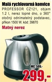 Rychlovarná konvice CZ121 Professor