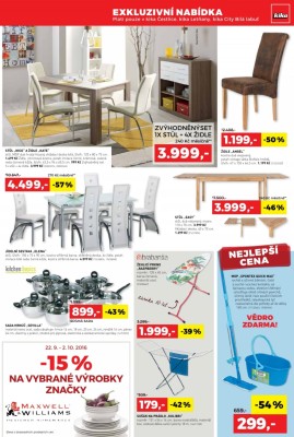 akční leták Kika nábytek 22.9.2016-2.10.2016