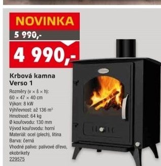 Krbová kamna Verso 1 Igotherm
