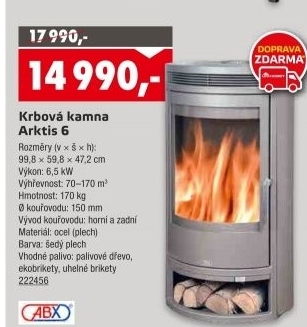 Krbová kamna Arktis 6 ABX