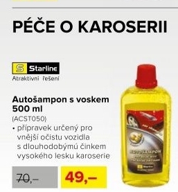 Autošampon s voskem Starline, 500 ml