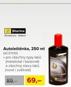 Autoleštěnka Starline, 250 ml