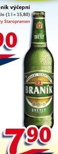 Pivo světlé výčepní 10° Braník