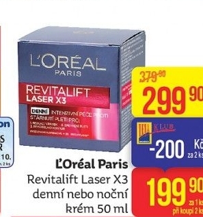 Krém pleťový proti vráskám Laser X3 Renew Revitalift L'Oréal