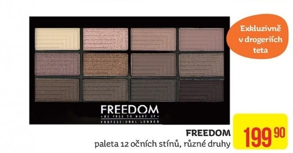 Oční stíny paleta Freedom