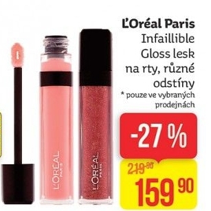 Lesk na rty Infaillible L'Oréal