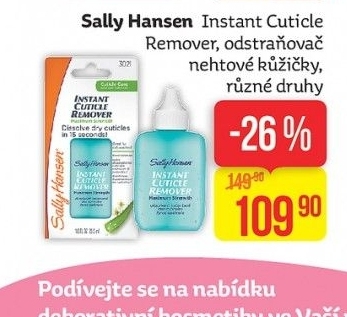 Odstraňovač nehtové kůžičky Instant Cuticle Remover Sally Hansen